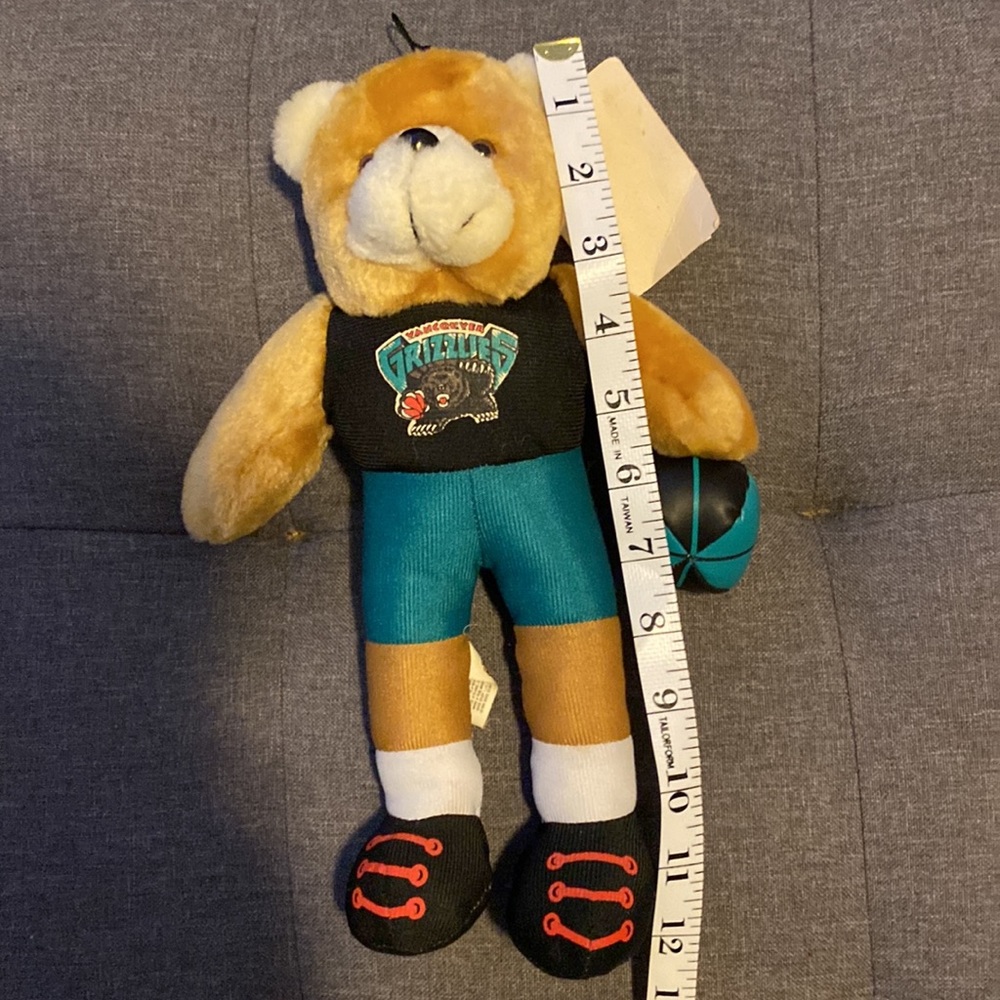 Vintage Vancouver Grizzlies NBA Stuffed Teddy Bear Plush Toy *New with Tags* 90s - Picture 11 of 12